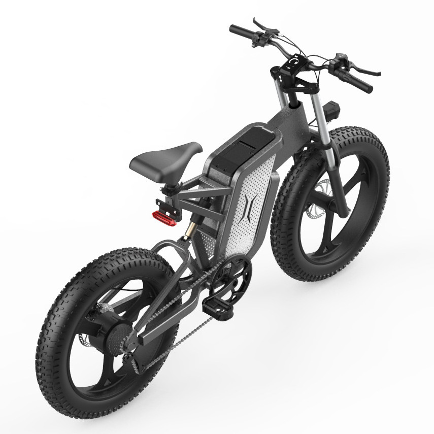 2023 New 20-inch Front And Rear Shock Absorbers High Horsepower Outdoor Off-road Wide 48 Fat Tire Electric Bike