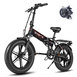 Engwe Electric City Road Folding Ebike E-bike Fat Tire Cycle Electric Dirt Bike Ebike 20inch 750W 48V 12.8ah Custom Carton Box