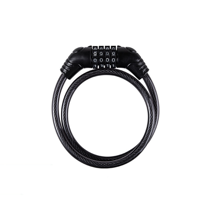 High Quality Mountain Bike Theft Prevention Key Combination Bicycle Cable Lock Wire Chain Ring Lock With Key