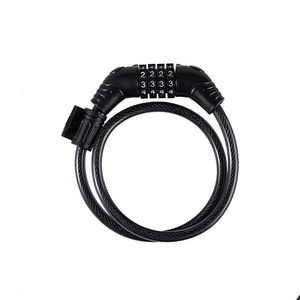 High Quality Mountain Bike Theft Prevention Key Combination Bicycle Cable Lock Wire Chain Ring Lock With Key