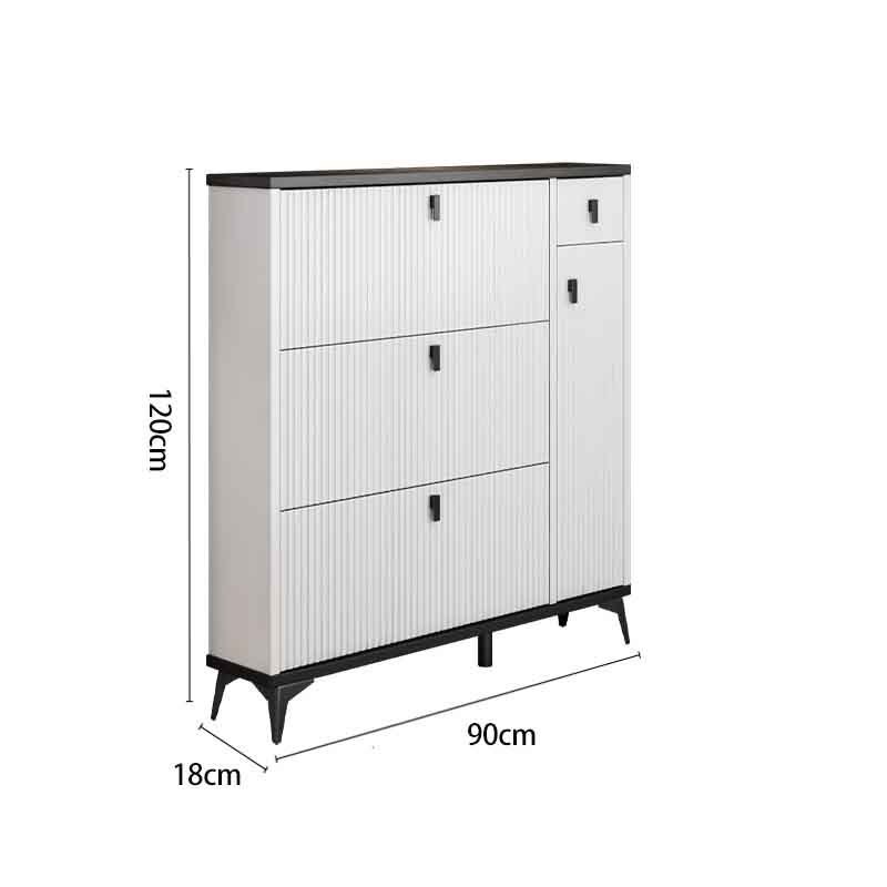 Elegant Design Space Saving Shoe Rack Living Room Furniture Shoe Storage Cabinet With Three Doors