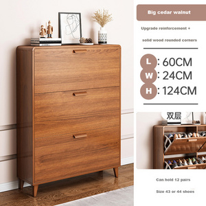 MDF Shoe Rack Cabinet Organizer Chest Drawer Corner Display Traditional Wood Modern Home Furniture Living Room Furniture Wooden