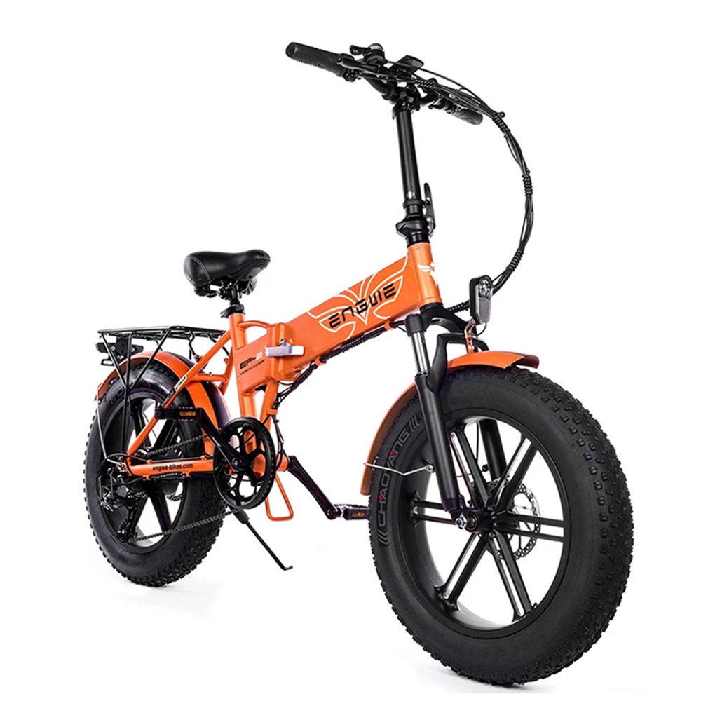 Engwe EP-2 Pro Fast Long Duration Brushless Motor Fat Tire Mountain Electric Folding Bike 25km/h 110 Max Mileage 750W Custom 48V