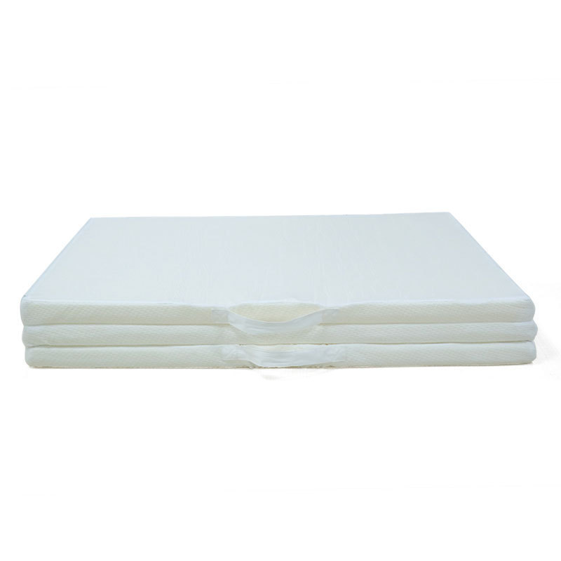 Wholesale knitted Fabric 3D Fabric Pu Kids Mattress Foldable Portable Square Knitted Fabric Convoluted Foam Mattress