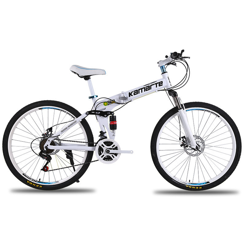 Cross-border wholesale 24 inch folding Mountain Bike Adult 21 speed student cross-country cycling bicycle