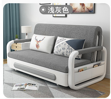 New Arrival Modern Foldable Dual-purpose Multifunctional Seat Mattress Night Pu Living Room Furniture Set Day Bed Sofa Thailand