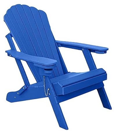 HDPE Outdoor Furniture Accent Chair Garden Beach Weather Resistance Recycled Plastic Poly Adirondack Chair