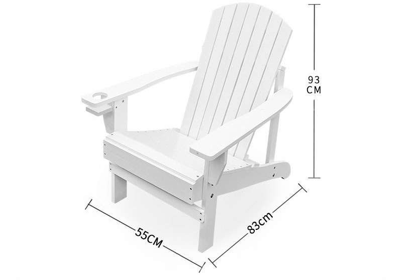 Custom Eco-friendly Plastic Chairs HDPE Outdoor Furniture Sillas De Plastico Modern Adirondack Chair Garden Chair 15-25 Days