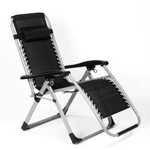 Outdoor Adjustable Quality Zero Gravity Recliner Chair Aluminum Reclining Beach Camping Chair