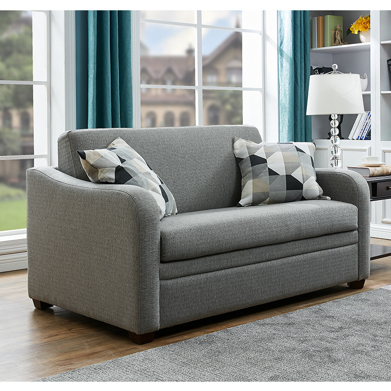 Popular Small Apartment Modern Simple Fabric Multifunctional Folding Sofa Bed Modern