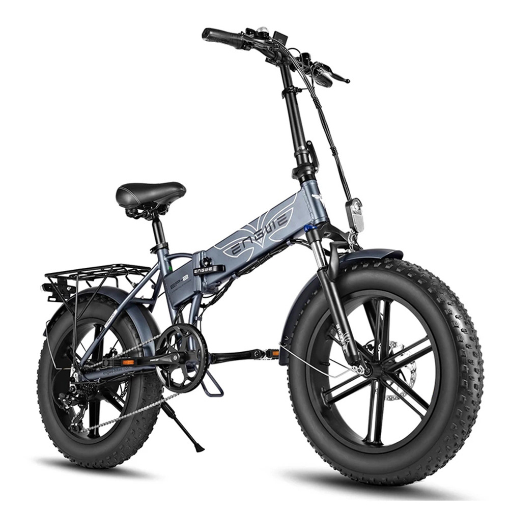 Engwe EP-2 Pro Fast Long Duration Brushless Motor Fat Tire Mountain Electric Folding Bike 25km/h 110 Max Mileage 750W Custom 48V