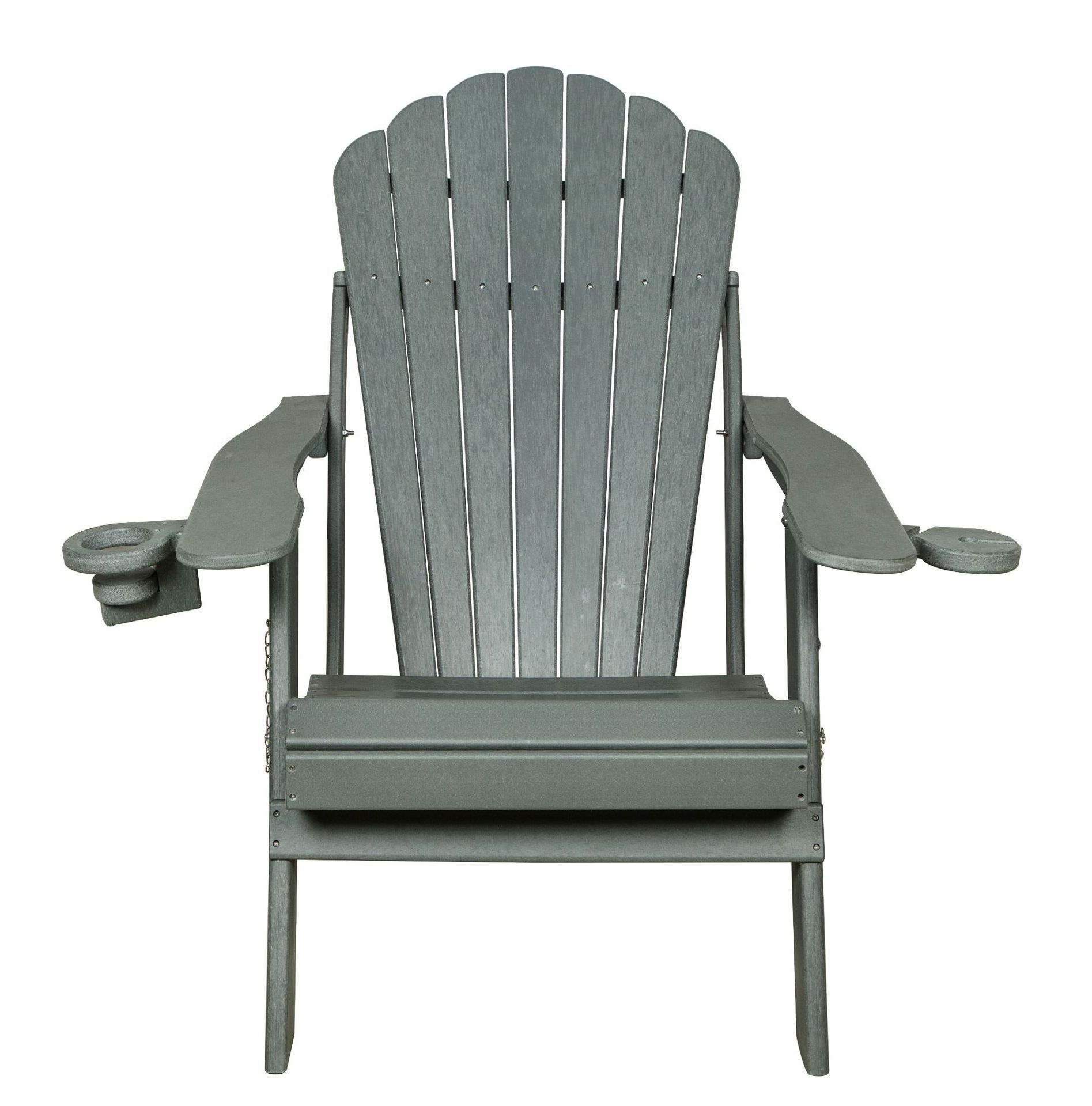 HDPE Outdoor Furniture Accent Chair Garden Beach Weather Resistance Recycled Plastic Poly Adirondack Chair