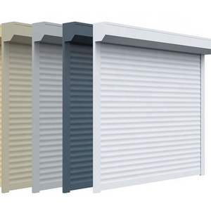 European Automatic Roll up Windows Cheap Manual Aluminum Roller Shutter Window and Rolling Door Aluminum Exterior Garage Door