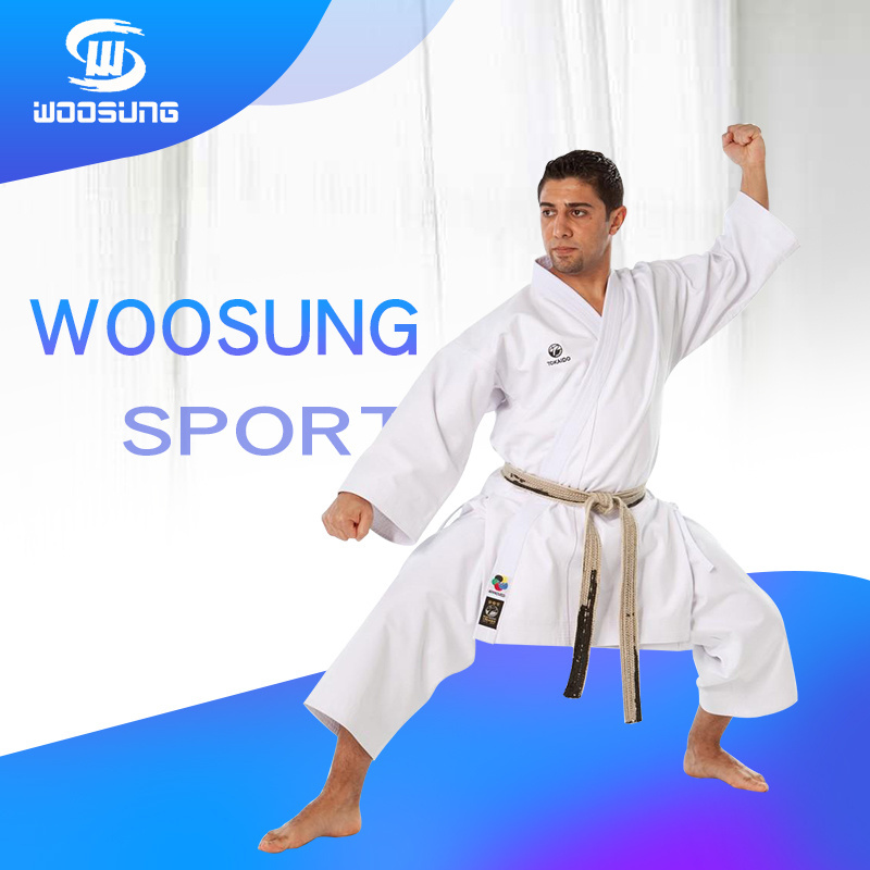 OEM Wholesale martial arts uniforms Customized WKF KARATE GI WKF KARATE UNIFORM WKF 100%cotton karate gi uniform