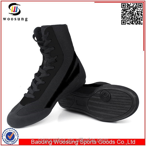 Sample free shipping Woosung Boxing shoes for men high-top martial arts boxing training shoes boxing boots