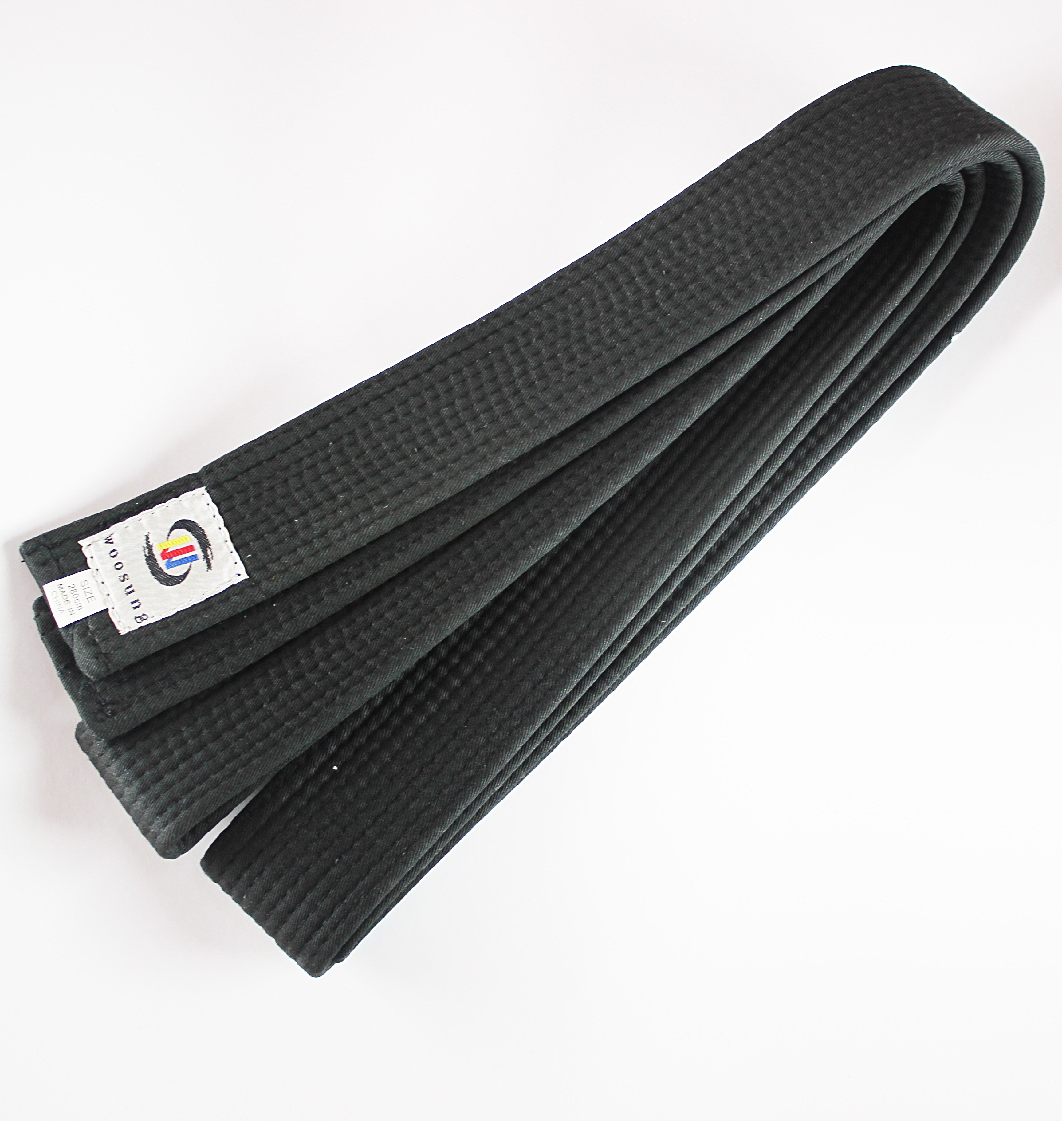 Sample free shipping Wholesale Customized Embroidery /karate/judo Bjj Black Taekwondo Belt With Best Price