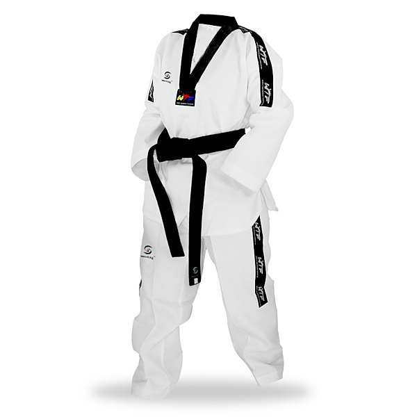 Martial Arts woosung adult/child black/red black collar Taekwondo clothing Uniform/ Dobok/ Kimono