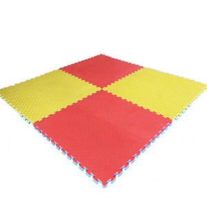 2.5cm thick EVA foam taekwondo tatami puzzle wrestling mats red blue reversible