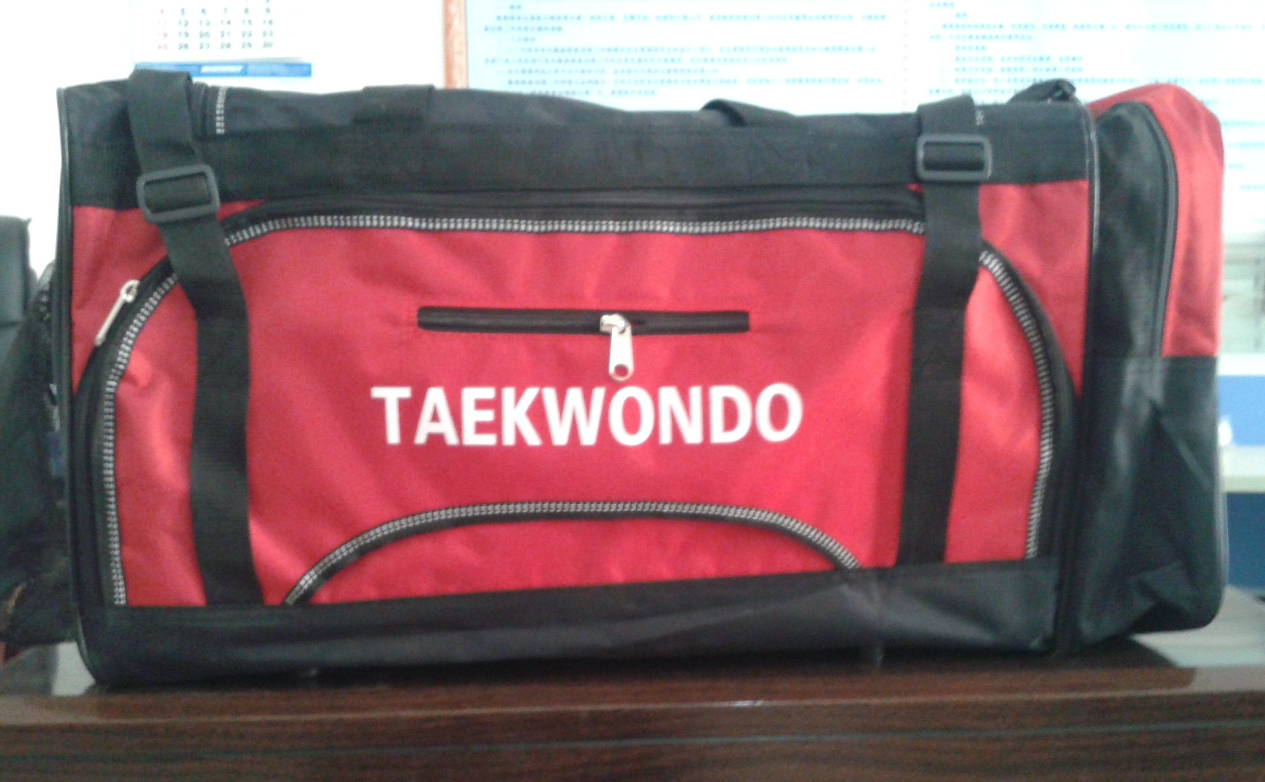 Sample free shipping Woosung sports martial arts bag chest guard bag taekwondo karate bag