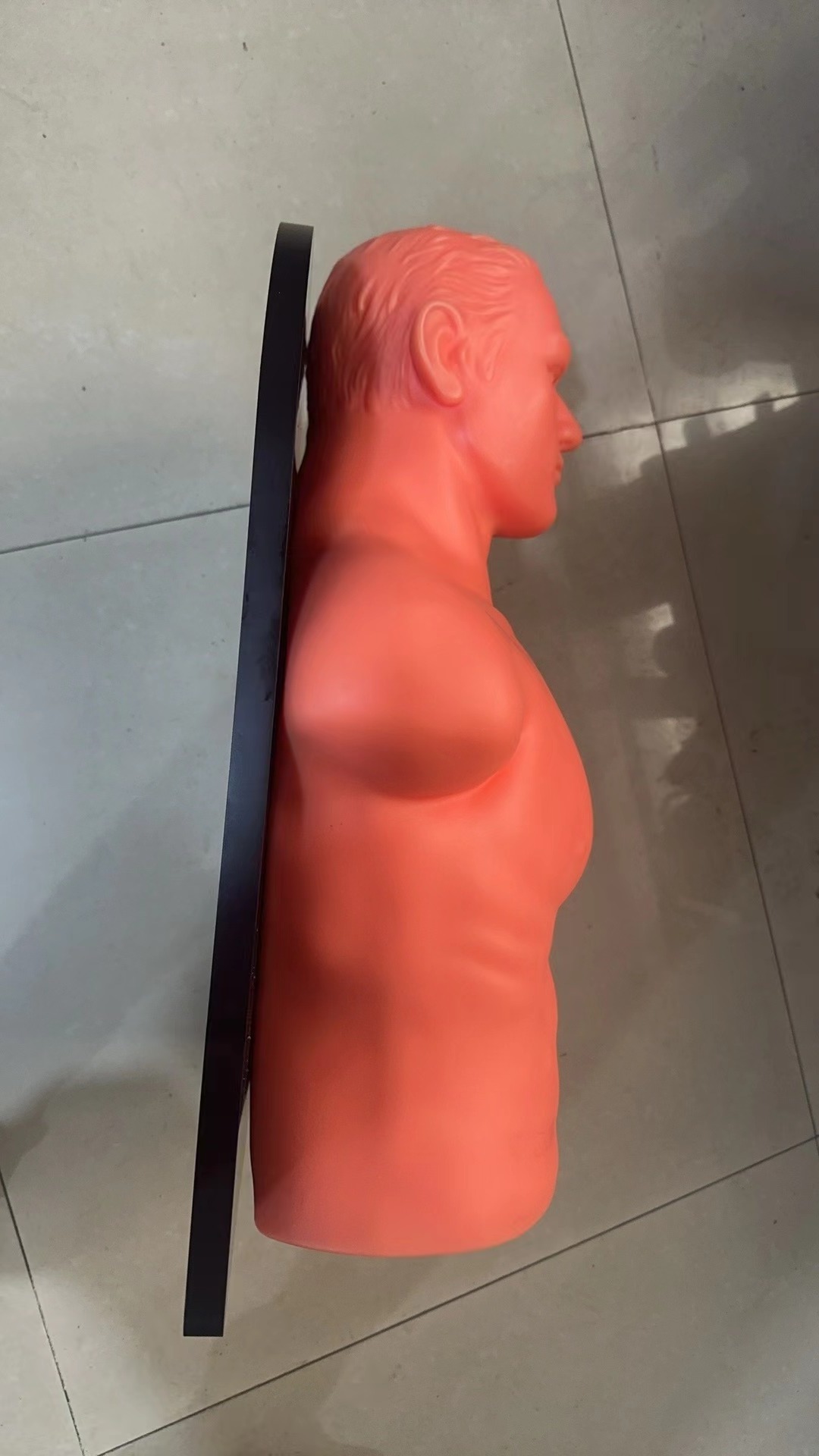 Wholesale woosung rubber soft boxing dummy wall mounted boxing bob punching man on wall