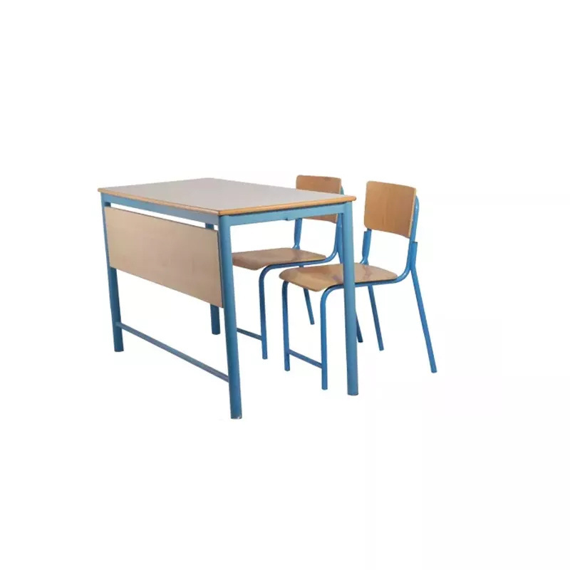 Library Furniture School Double Desk Chairs And Tables For Student