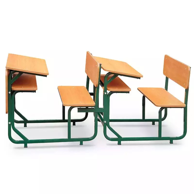 Library Furniture School Double Desk Chairs And Tables For Student