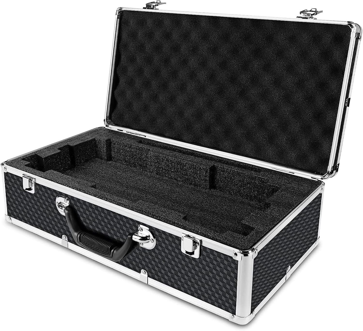 Aluminum Alloy Frame Carrying Case with Two-layer Pre-Diced Pick and Pluck Foam