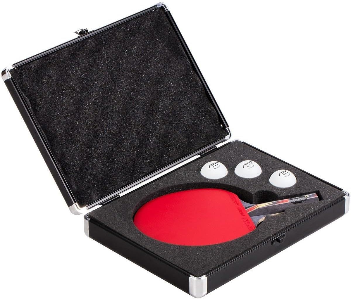 2024 new Padded Aluminum Ping Pong Paddle Hard Case - Stores 1 Table Tennis Racket and 3 Balls