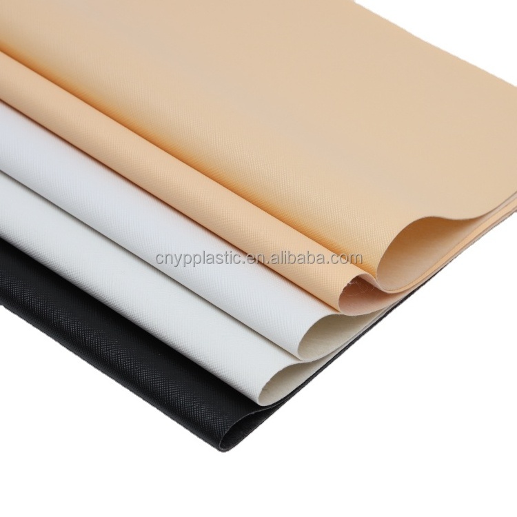 oem custom toothpick grain pvc bag upholstery artificial leather material