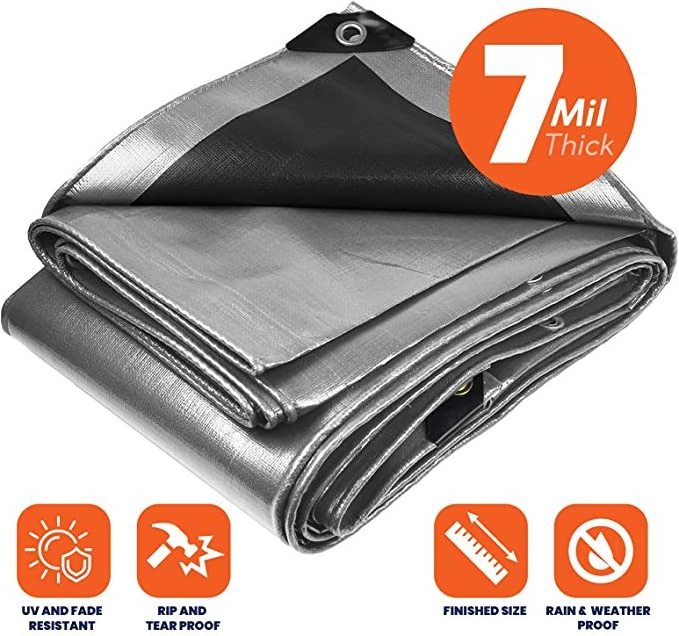 Medium Duty 130 Gsm Poly Vinyl Mesh Waterproof Sheet PE Waterproof Camping Roof Tarp Tarpaulins Roll