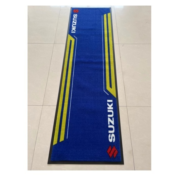 Best Quality Customized Motorcycle Foot Floor Mat Rubber Backed Carpet for Garage and Workshop