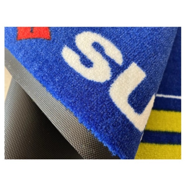 Best Quality Customized Motorcycle Foot Floor Mat Rubber Backed Carpet for Garage and Workshop