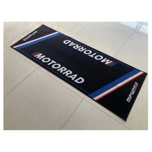 Factory Cheap Price Good Quality Garage Indoor or Outdoor Rubber Logo Floor Motorcycle Mat