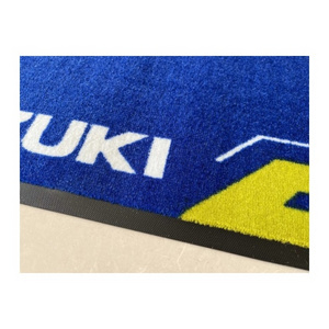 Best Quality Customized Motorcycle Foot Floor Mat Rubber Backed Carpet for Garage and Workshop