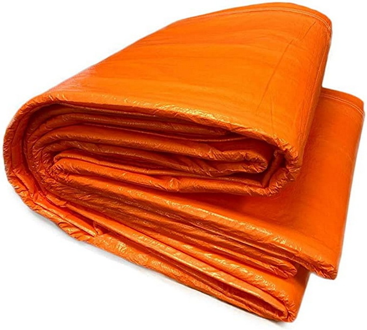 Factory Orange Various Thickness Cold Weather Heat Insulated Tarp Pe Tarpaulin Concrete Curing Blanket Tarps