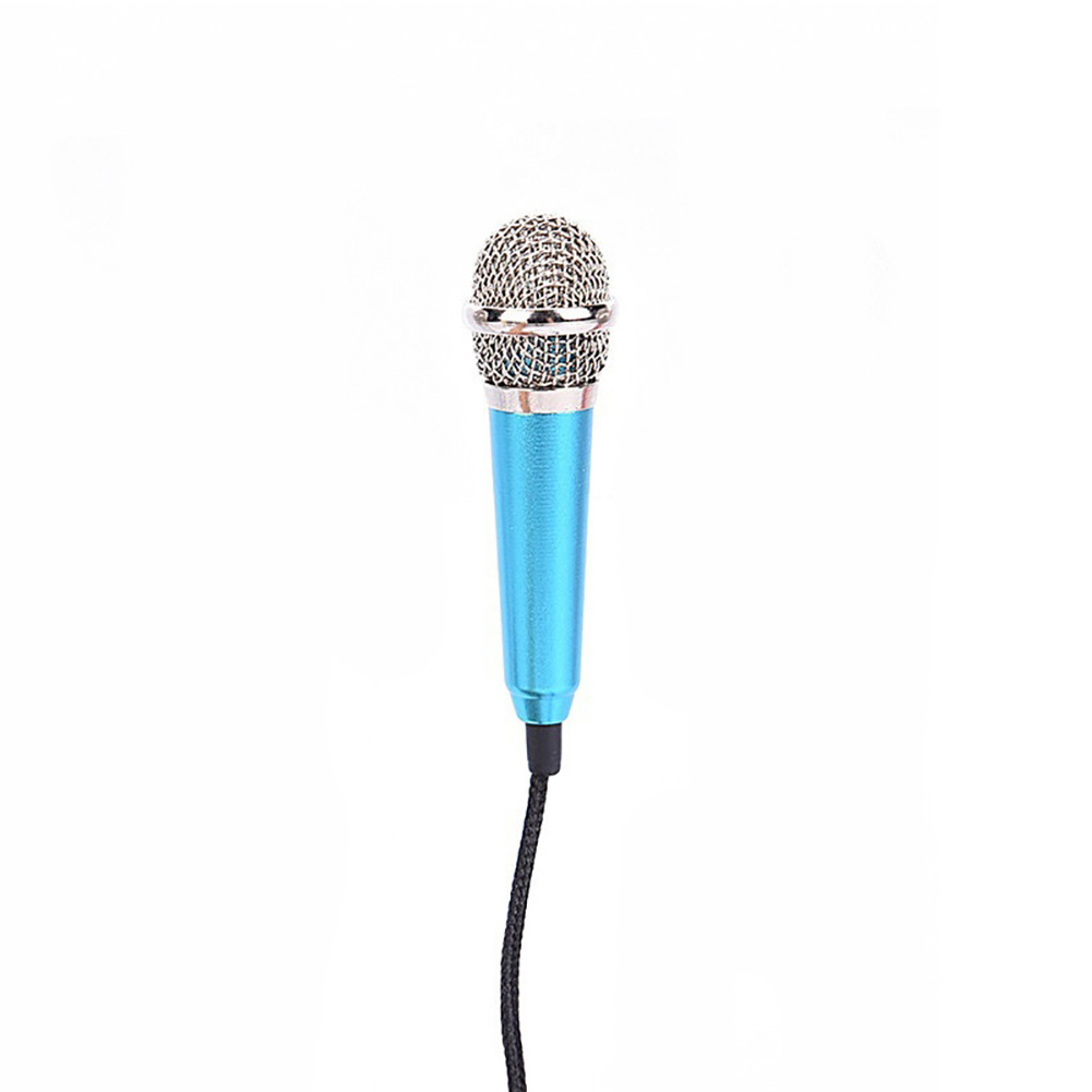 Portable 3.5mm Stereo Studio Mic KTV Karaoke Mini Microphone For Smart Phone Laptop PC Desktop Handheld Audio Microphone