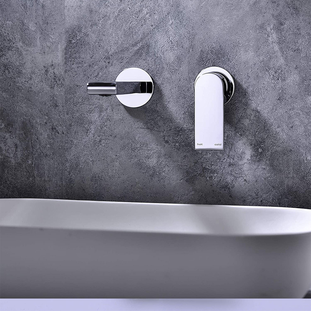 Bathroom Bath Tub Taps Vanity Faucet Wall Mounted Solid Brass Basin Mixer Taps Bathtub Faucets