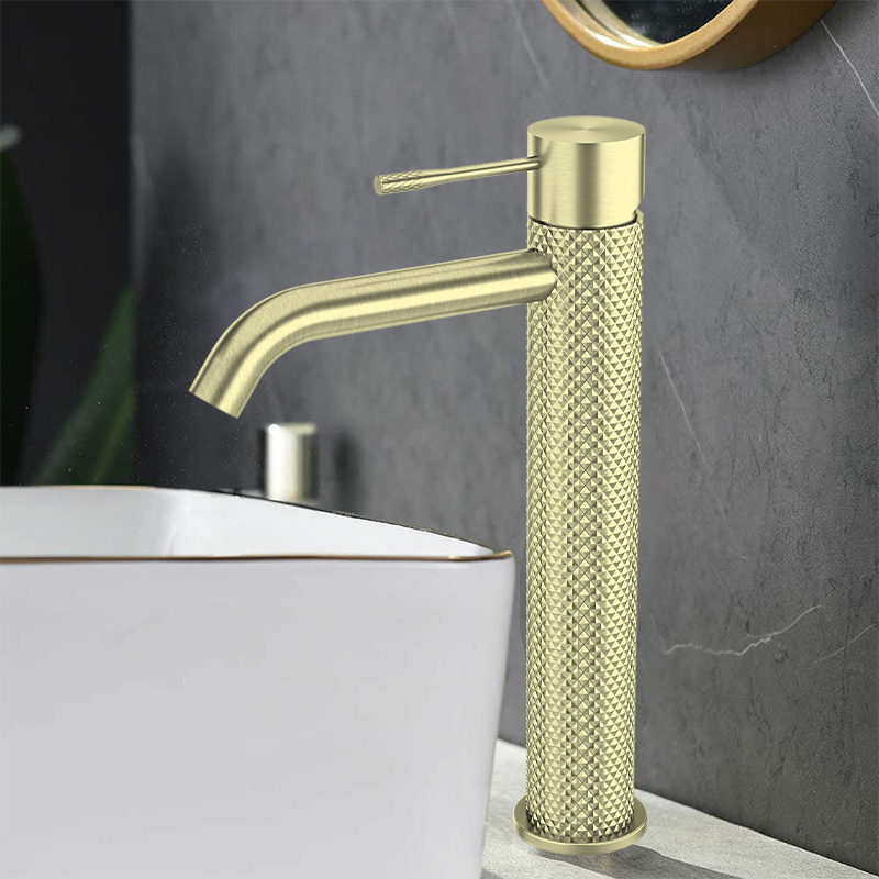 Basin Mixer Faucet Bathroom Water Tap Deck-mounted Robinet for Wholesale Golden Lead Free Healthy Brass YSW Luxury Modern CN