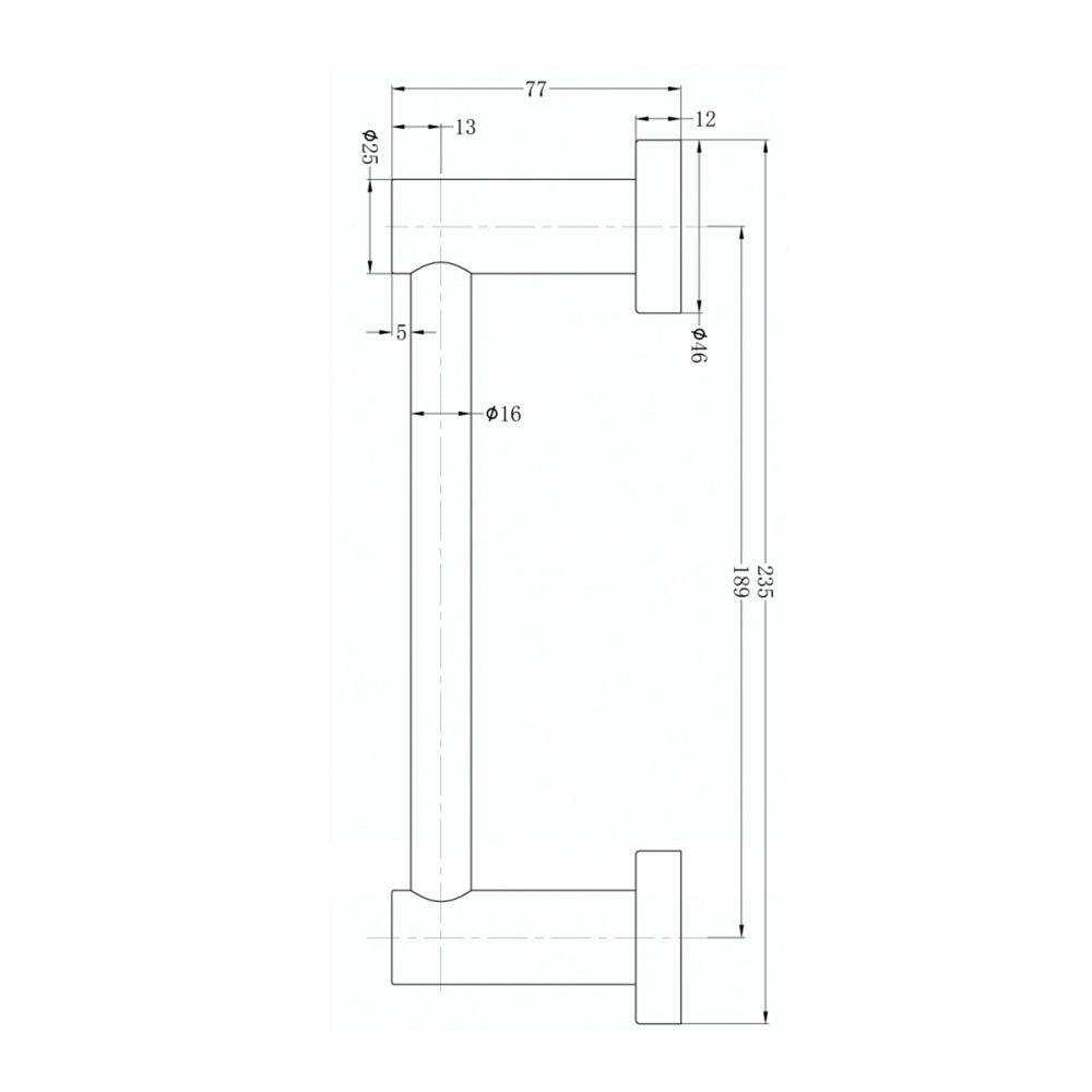 YSW 304 stainless steel hand towel rail towel rack for hotel home bathroom