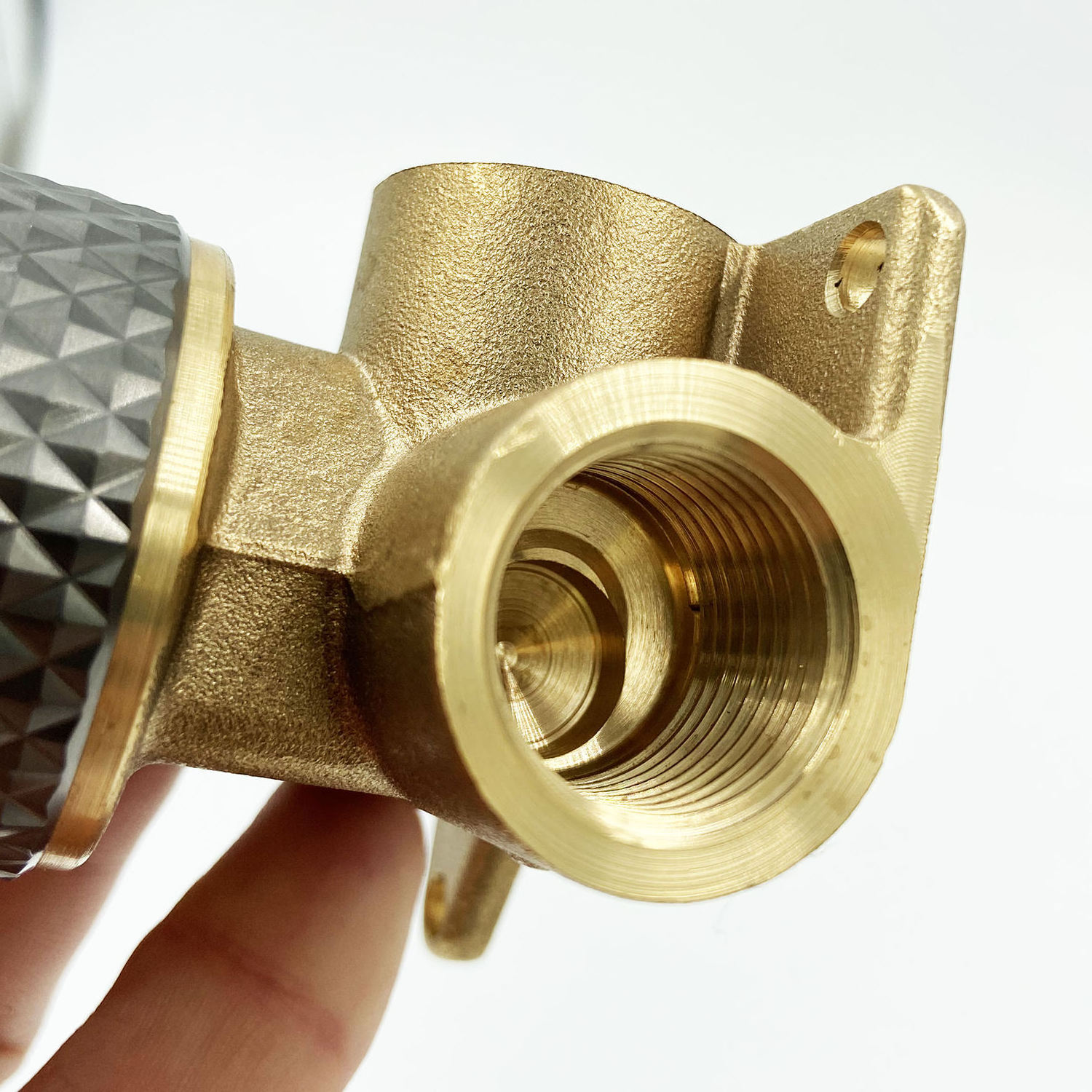 YSW Knurling mixer valve of bathroom basin faucet, shower set or bathtub faucet brass shower mixer valve