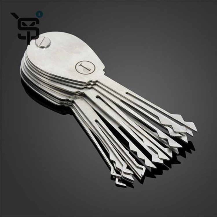 High Quality 20psc Foldable Double Sided Jiggler Keys Lock Pick Set Locksmith Tools