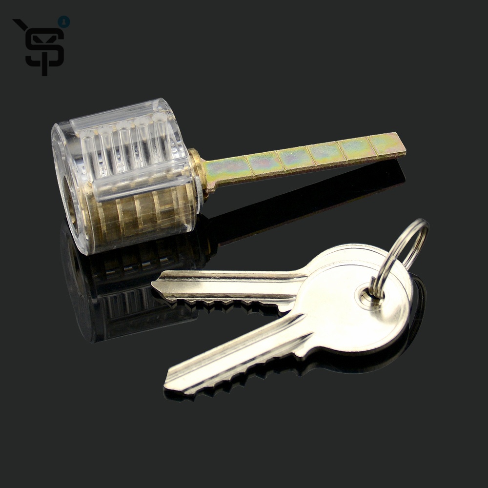 High Quality For Locksmith Beginners Lock Pick Set Kit Training Picking Tools Transparent Practice Locks