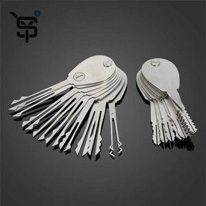 High Quality 20psc Foldable Double Sided Jiggler Keys Lock Pick Set Locksmith Tools