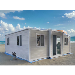 prefabricated earthquake luxury  20 feet 3 bed room steel folding mobile expandable shipping container house