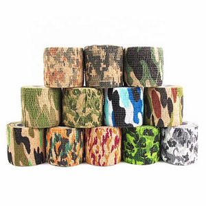 5mX4.5cm Cohesive Woodland Camo Wrap Hunting Camouflage Stealth Tape