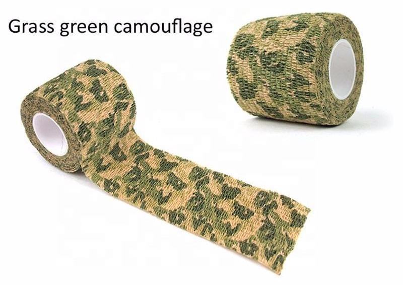 5mX4.5cm Cohesive Woodland Camo Wrap Hunting Camouflage Stealth Tape