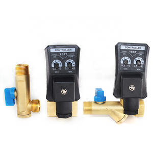 Pneumatic accessories Air Compressor Accessories Brass split electronic drain valve solenoid valve