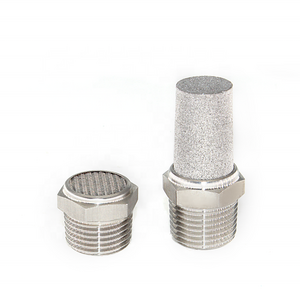 304/316  stainless steel tube fittings pneumatic valve flat end exhaust muffler air silencer BSL/BSLM 1/8 1/4 3/8 1/4