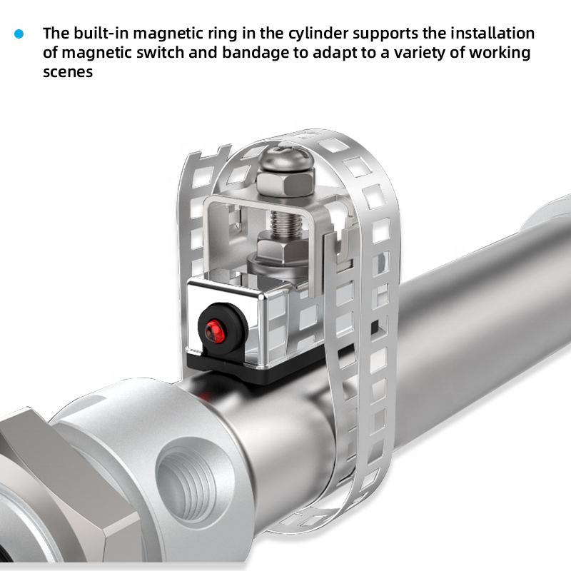 airtac pneumatic piston mini pneumatic cylinder stainless steel mini single-acting cylinder