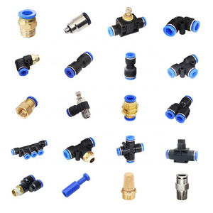 Air Hose pneumatic tube fitting Plastic Fittings straight through couping push in quick plug One-touch Connector pu fittings